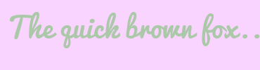 Image with Font Color ABC9A9 and Background Color F8D4FF